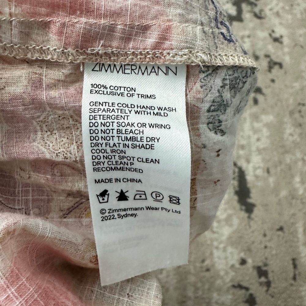 Zimmermann Anneke High Waist Shorts Size 8 - Picture 6 of 6